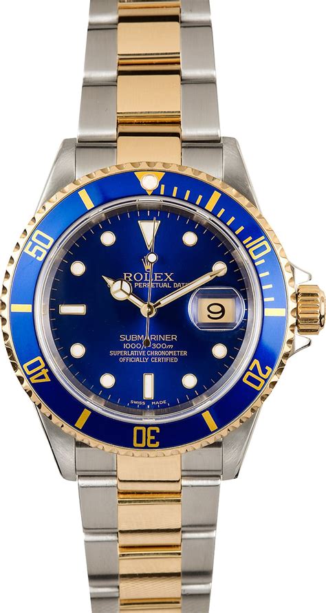 rolex blue face silver